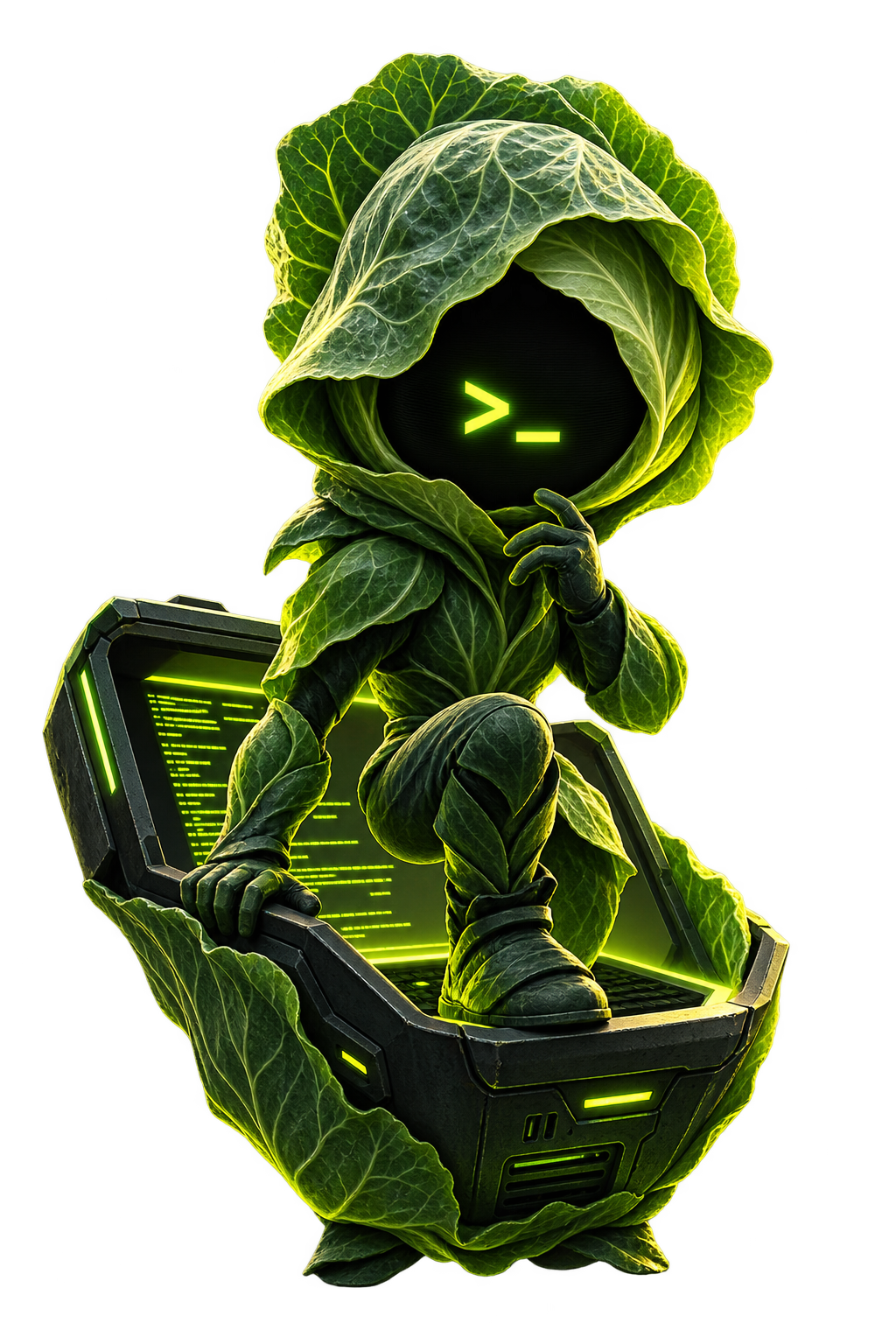 A cabbage security operator with a terminal face